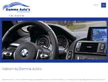 Tablet Screenshot of damme-autos.nl